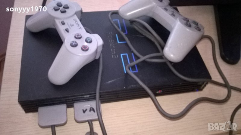 sony scph-50004-ps2-внос швеицария-здрава игра-комплект, снимка 1