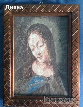 Гоблен Скалната  мадона , снимка 1