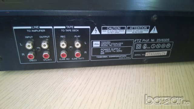 toshiba eq-e36-equalirer-made in japan-нов внос от швеицария, снимка 18 - Ресийвъри, усилватели, смесителни пултове - 7783235