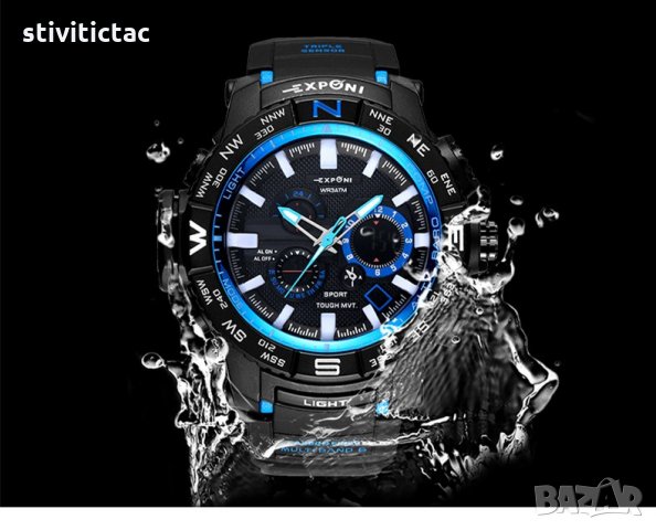 Часовник EXPONI LED. , снимка 3 - Мъжки - 23801480