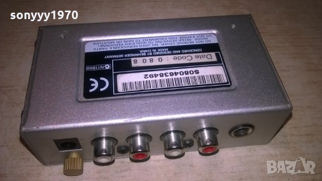behringer pp400 ultra-compact phono preamp-внос швеция, снимка 11 - Ресийвъри, усилватели, смесителни пултове - 25722011