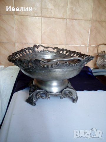 стара купа,фруктиера, снимка 4 - Антикварни и старинни предмети - 22386294