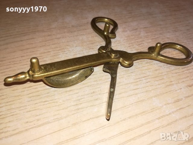 ретро колекция-мед/месинг-внос швеицария 14х6см, снимка 12 - Колекции - 21513884