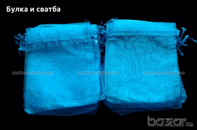 Торбички от органза за подаръци, бижута, сувенири, сватба, снимка 14 - Сватбени аксесоари - 14121403