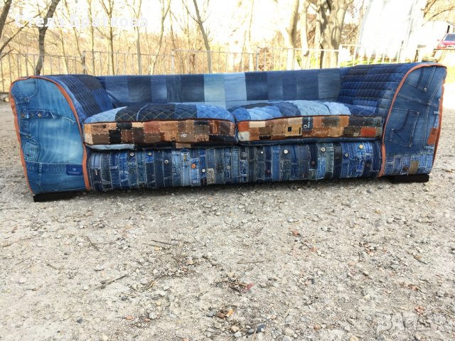 Дънков диван , снимка 3 - Дивани и мека мебел - 24866475