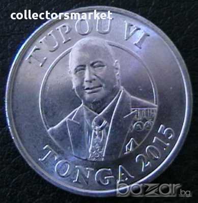 50 сенити 2015, Тонга, снимка 2 - Нумизматика и бонистика - 14353922