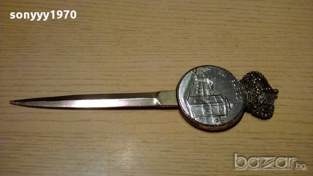 El parado-нож за колекция-21/5см-внос швеицария, снимка 5 - Антикварни и старинни предмети - 15471076