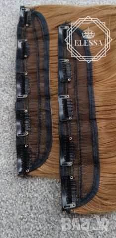 С6 HAIR EXTENSIONS ELESSA - Натурални Екстеншъни Комплект от 200 грама Коса, снимка 10 - Аксесоари за коса - 24348670