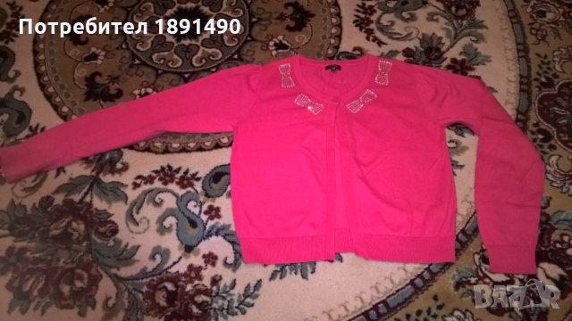 Фина жилетка с орнаменти, снимка 1 - Детски пуловери и жилетки - 25017253