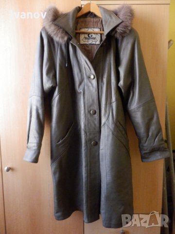 кожено палто, снимка 2 - Палта, манта - 24017684