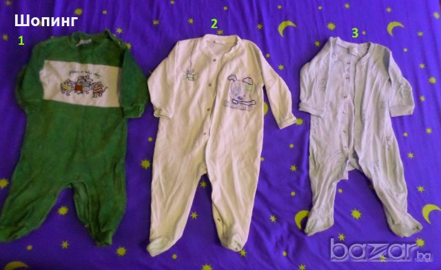 Три ромпъра (12 мес.), снимка 1