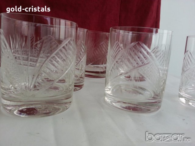  кристални чаши за уиски , снимка 12 - Сервизи - 20129381