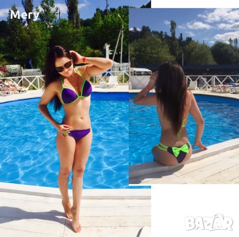 Кокетен бански с панделка, снимка 2 - Бански костюми - 18106697