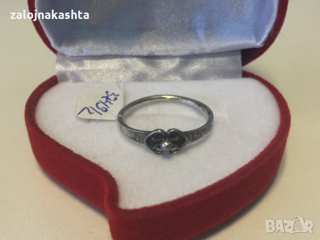 Сребърен пръстен-1,35гр/925, снимка 2 - Пръстени - 23750368