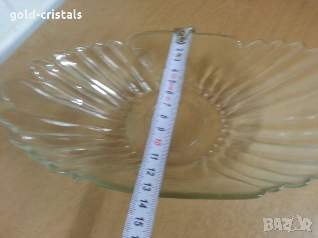 Овална стъклена купа, снимка 3 - Аксесоари за кухня - 22630135