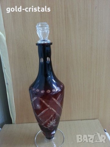 Сервиз кристални чаши цветен кристал , снимка 14 - Антикварни и старинни предмети - 24686579