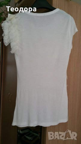 Ефектна блуза MANGO, снимка 3 - Тениски - 25123382