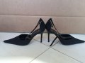 Bellini черни обувки с камъни на ток/абитуриентски/официални N38, снимка 5