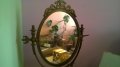 АНТИК-изящно антично огледало-масивно-мед/месинг-внос швеицария, снимка 4