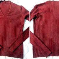 Блуза/пуловер цвят бордо, снимка 2 - Блузи с дълъг ръкав и пуловери - 19526380