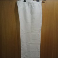 бял ленен панталон, снимка 4 - Панталони - 25075118