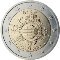 2 Евро монети (възпоменателни) емитирани 2012г(10-та годишнина от въвеждането на еврото), снимка 14 - Нумизматика и бонистика - 16027773