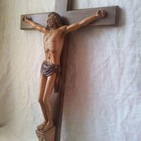 Дърворезба-"Разпятие на Исус Христос на кръста", снимка 2 - Други - 21948612