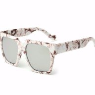 Слънчеви очила мрамор бели огледални, снимка 1 - Слънчеви и диоптрични очила - 14282287