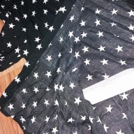 Нова дамска черна риза със звездички на Mango- размер -М-Л, снимка 4 - Ризи - 17644708