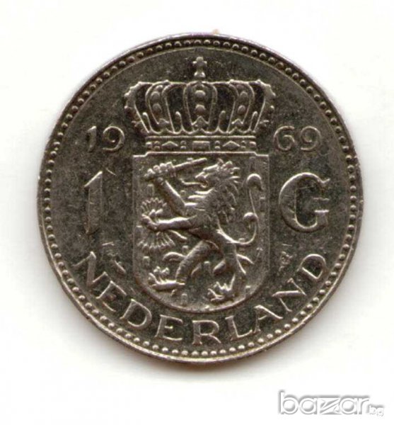 Netherlands-1 Gulden-1969-KM# 184a-Juliana , снимка 1