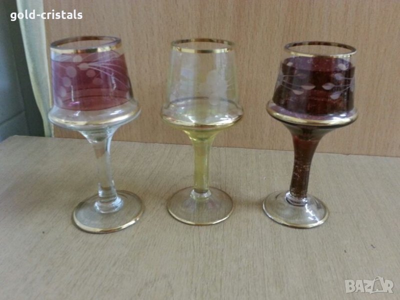 Стари стъклени чашки, снимка 1