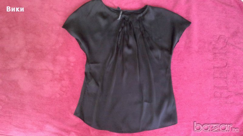Елегантна черна блуза на Манго, снимка 1