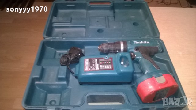 makita-куфар+винтоверт+зарядно+батерия-внос англия, снимка 1 - Винтоверти - 22671484