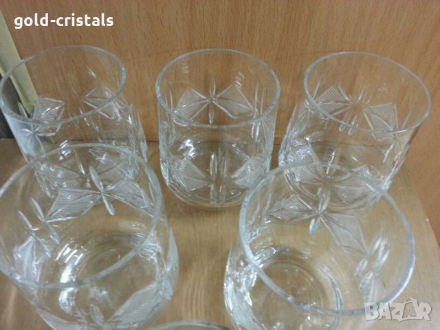 Кристални чаши за уиски, снимка 3 - Антикварни и старинни предмети - 23534552