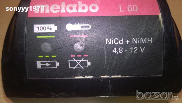 metabo l60 4.8-12v-зарядно-внос швеицария, снимка 5 - Други инструменти - 10502307
