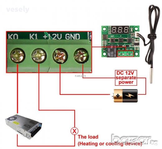 Домашен термостат W1209, снимка 6 - Друга електроника - 16237843