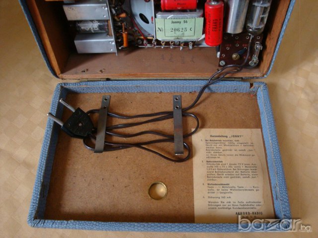 Akkord Jonny 56 -1956/57год., лампово радио , снимка 10 - Радиокасетофони, транзистори - 21302557
