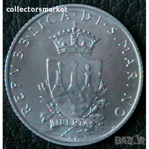 2 лири 1979, Сан Марино, снимка 2 - Нумизматика и бонистика - 24319140