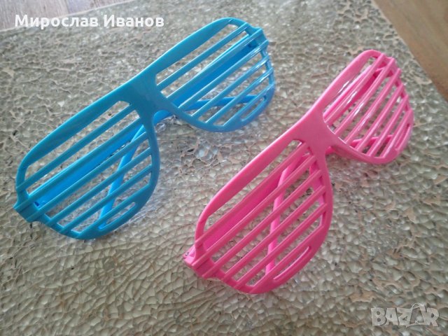 4 цвята парти очила , снимка 2 - Слънчеви и диоптрични очила - 21978998