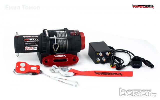 Лебедка за ATV и UTV със синтетично въже KangarooWinch K 4000 SR (1814kg) PowerWnch - НОВА