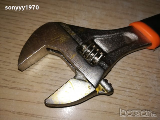 френски ключ 8 инча с гумена дръжка-21см-нов, снимка 7 - Ключове - 20816751