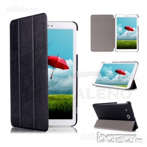 Стилен кожен калъф за таблет Samsung Galaxy Tab E 9.6, снимка 1 - Таблети - 21423762