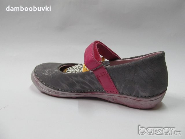 Детски обувки D.D.step естествена кожа сиво/розово 31/36, снимка 4 - Детски сандали и чехли - 21089105