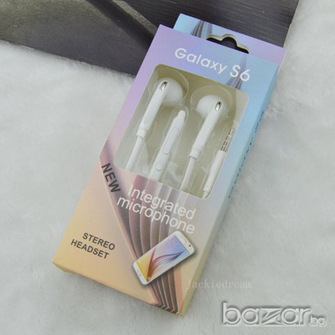 Оригинални слушалки за телефон Original Samsung Galaxy S6 Headset Earphon Handsfree, снимка 6 - Слушалки и портативни колонки - 16664909