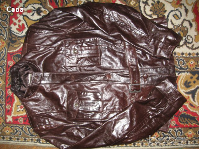 Италианско кожено яке EXM  дамско,л, снимка 2 - Якета - 16298384