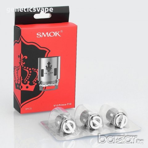 Smok TFV12 Prince coil - Q4, X6, T10, RBA, glass tube , снимка 4 - Вейп без пълнители - 20340422