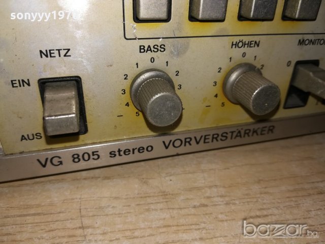 uher vg805 preamplifier-made in japan-внос швеицария, снимка 11 - Ресийвъри, усилватели, смесителни пултове - 20619683