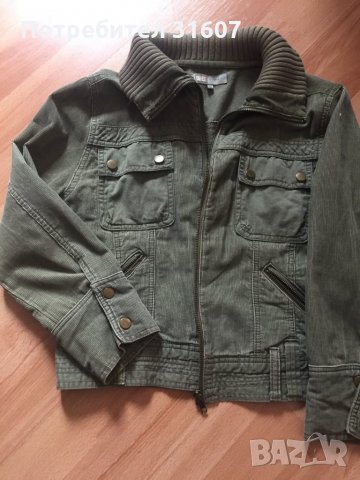 Късо джинсово зелено яке, снимка 3 - Якета - 22883093