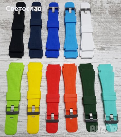 Samsung Gear S3 Frontier / Classic, Huawei Watch GT, каишки, силиконова каишка, снимка 6 - Каишки за часовници - 22967553