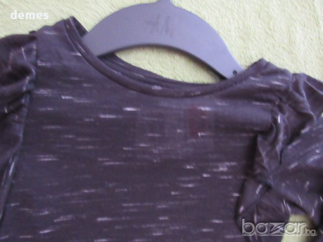 Блуза за момиче Н&М меланж, нова, размер 98/104 , снимка 4 - Детски Блузи и туники - 17514214